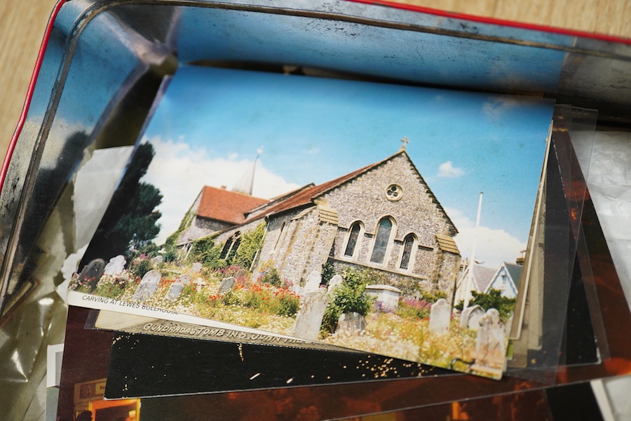 A collection of postcards, Lewes, Offham, Hamsey etc., Condition - variable